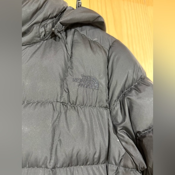 North Face Metropolis Parka Womens Small Black 550 Down Hooded Quilted Puffer - Picture 3 of 15